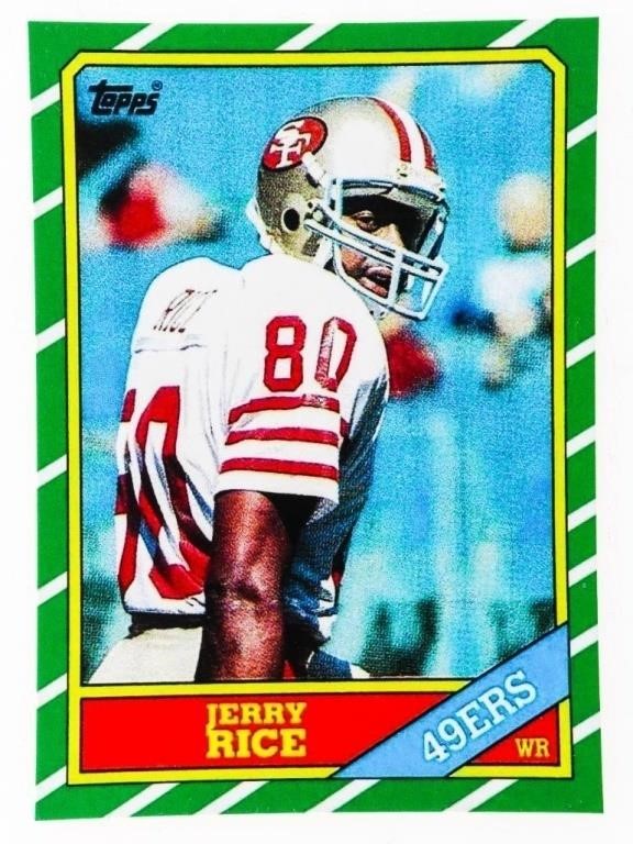 1986 Topps #161a Jerry Rice San Francisco 49ers Ro