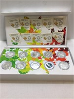 10 Rare Solid Silver .999 O Canada Proof Coins