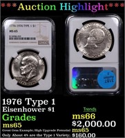 ***Auction Highlight*** NGC 1976 Type 1 Eisenhower