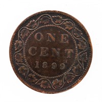 Canada Victoria 1899 Large One Cent Coin