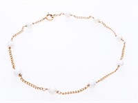 14kt Yellow Gold Culture Pearl Bracelet