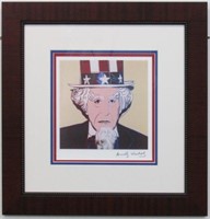 UNCLE SAM PRINT PLATE SIGN BY ANDY WARHOL