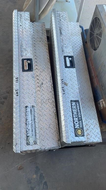 Diamond Plate 4’ Truck Side Toolboxes (2)