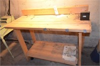 Folding Wood Workbench