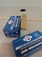 X3 PPU 308 Winchester ammo, 20 rds/box, 60 total