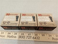 X3 Hornady 9 x 18 MAK ammo, 25 rds/box, 75 total