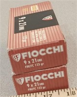 X2  Fiocchi 9 x 21imi ammo - 50 rds/box