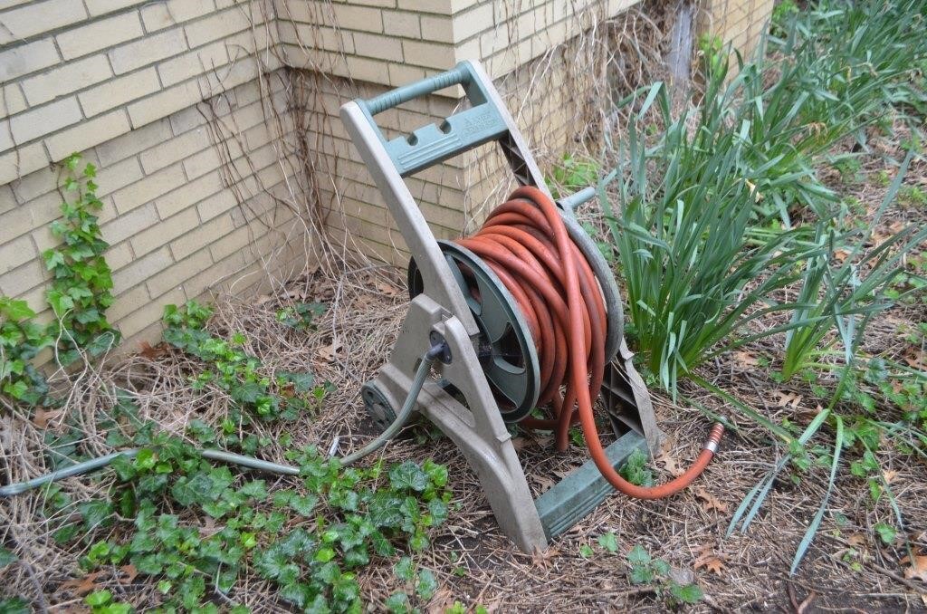 Ames Hose Reel and Hose