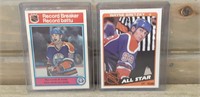 2 Wayne Gretzky Hockey cards