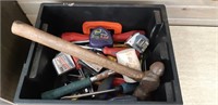 Bin of assorted tools