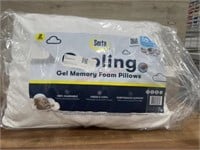 2 pack Serta gel memory foam pillows