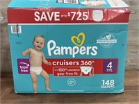 Pampers size 4- 1 package opened