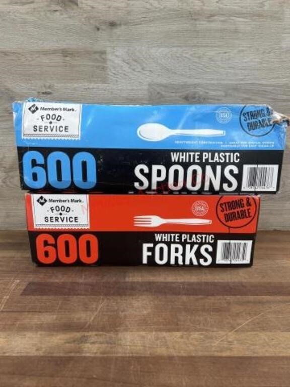 600 count fork & spoons