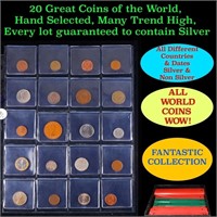 20 Great Coins of the World, hand selected, many t