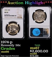 ***Auction Highlight*** NGC 1974-p Kennedy Half Do