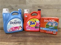 Tide, downy & bounce