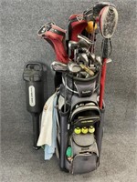 Golf Bag w/ Clubs & Accessories