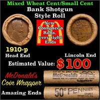 Lincoln Wheat Cent 1c Mixed Roll Orig Brandt McDon