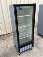 True GDM-12 refrigerator on casters