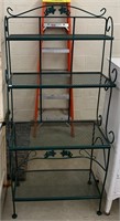 Modern Green Metal Bakers Rack