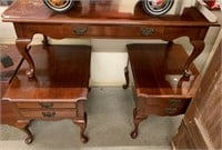 3 Pc. Cherry Coffee & End Table Set