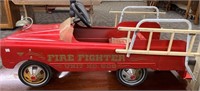 Red “Amf” Fire Fighters Pedal Car (Some Damage To