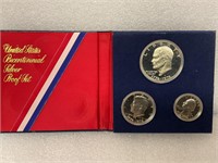 US Bicentennial silver proof set