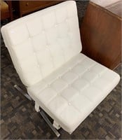 Modern Chrome & Leather Chair