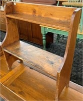 Small Antique Softwood Bucket Bench