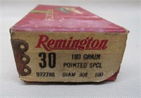 Box of Remington 30 Caliber Bullets