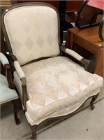 French Style Upholstered Arm Chair