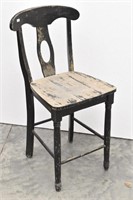 Rustic Shabby Chic Tall Wood Chair