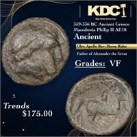 359-336 BC Ancient Greece Macedonia Philip II AE18