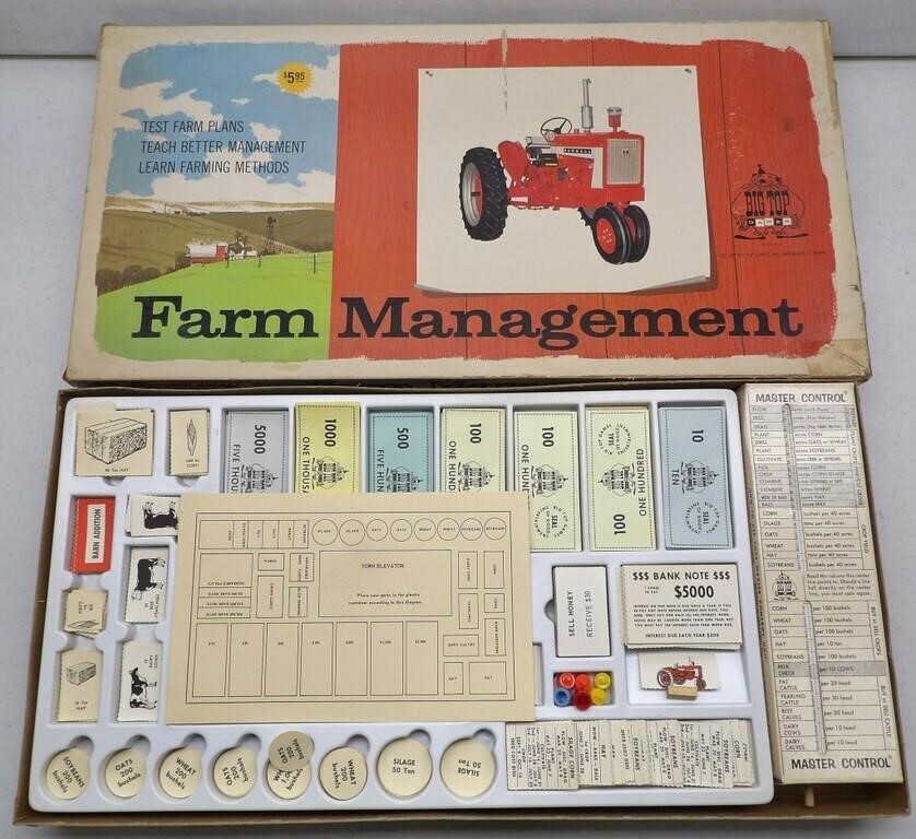 1962 Farm Management Board Game IH Farmall