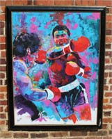 Muhammad Ali Signed Acrylic on Canvas by