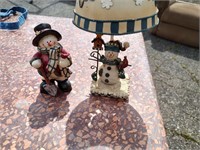 Snowmen Lamp and Statue