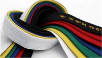 GUC- Marshal Art Karatey Belts 6 Assorted Colors