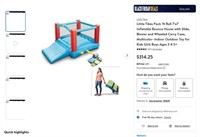 B2010  Little Tikes Bounce House with Slide
