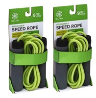 NEW Gaiam 9 ft Adjustable Speed Rope (2 ropes)