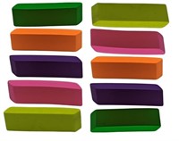 10 Big Size Extra Soft Eraser Assorted Colors