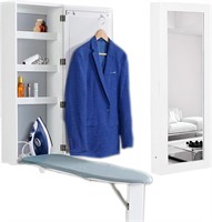 Wall-Mounted Ironing Board Cabinet  White