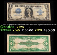 1923 $1 large size Blue Seal Silver Certificate Gr