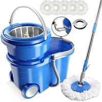 MASTERTOP Mop Bucket with Wringer Set - Floor Mop