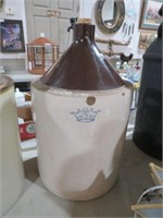 5 GALLON CROWN BROWN & WHITE JUG