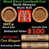 Lincoln Wheat Cent 1c Mixed Roll Orig Brandt McDon