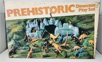 Vintage Dinosaur Prehistoric Play Set In Original