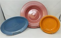 3 Fiestaware Plates