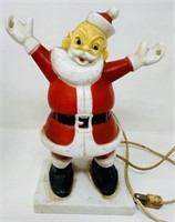 Vintage Miller Lighted Plastic Santa (Works)