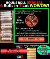 THIS AUCTION ONLY! BU Shotgun Lincoln 1c roll, 200