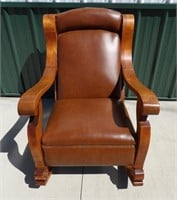 Large Cushioned Wood Rocking Chair